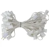 Clearance 50' White Commercial C9 Christmas Light Socket Set C7 & C9 Lights