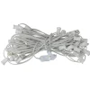 New 50' White Commercial C7 Christmas Light Socket Set C7 & C9 Lights
