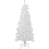 Hot 4.5' White Georgian Pine Artificial Pencil Christmas Tree, Unlit Colorful