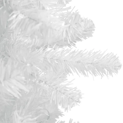 Sale 6.5' White Georgian Pine Slim Artificial Christmas Tree, Unlit Colorful
