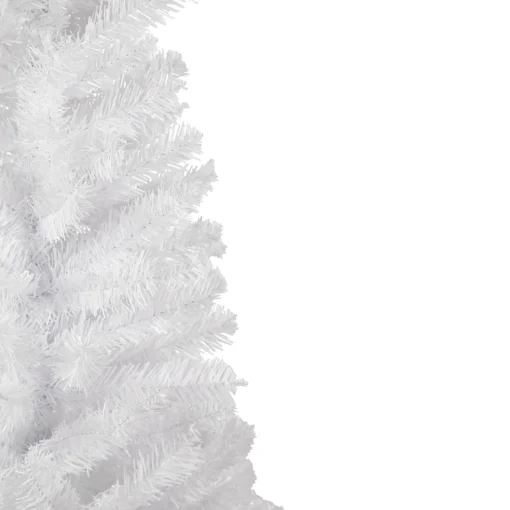 Sale 6.5' White Georgian Pine Slim Artificial Christmas Tree, Unlit Colorful