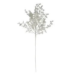 Sale 26" White Glittered Holly Leaves and Berries Artificial Christmas Spray Sprays, Picks & Branches