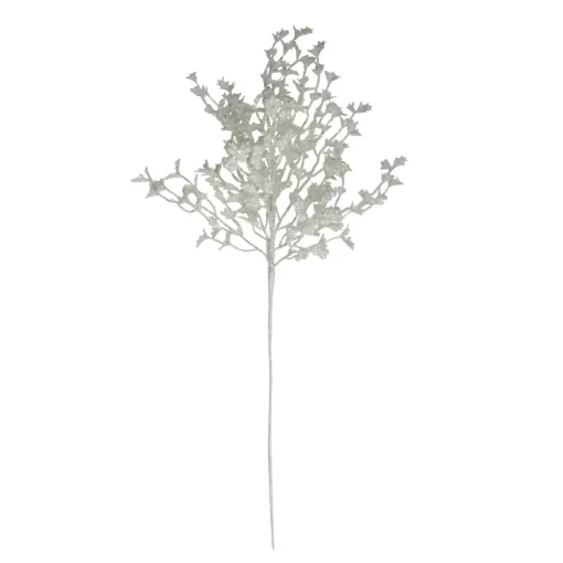 Sale 26" White Glittered Holly Leaves and Berries Artificial Christmas Spray Sprays, Picks & Branches
