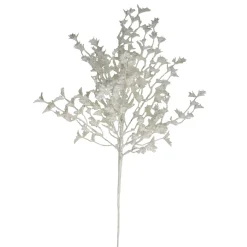 Sale 26" White Glittered Holly Leaves and Berries Artificial Christmas Spray Sprays, Picks & Branches