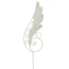 Hot 38.5" White Iridescent Glitter Angel Wing Artificial Christmas Craft Pick Sprays, Picks & Branches