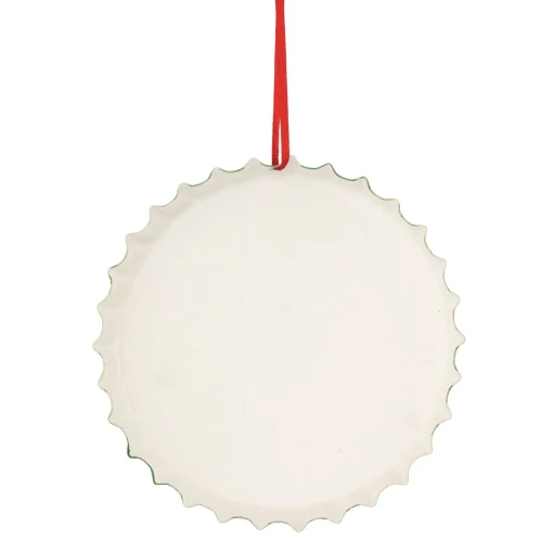 Online 4" White Iron Cap "Fresh Cut Christmas Tress" With a Vintage Truck Ornament Garden & Floral