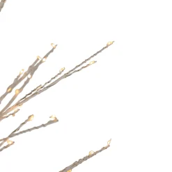 Sale 5' White LED Lighted Christmas Twig Tree - Warm White Lights Twig & Birch