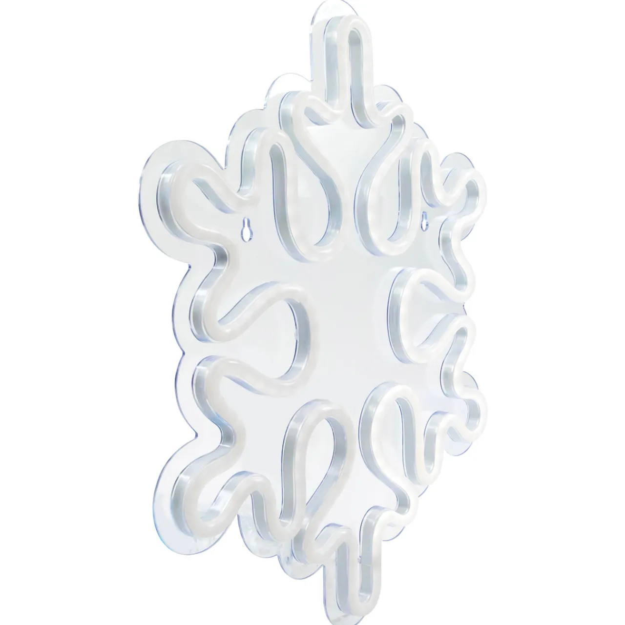 Clearance 15" White LED Lighted Neon Style Snowflake Christmas Window Silhouette Window