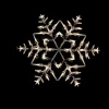 Sale 16" White Lighted Snowflake Christmas Window Silhouette Window