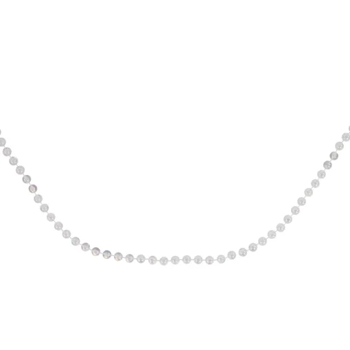 Online 33' x .5" Clear Iridescent Beaded Artificial Christmas Garland, Unlit Beaded
