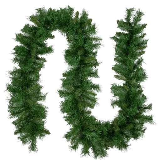Sale 9' x 10" Chatham Pine Artificial Christmas Garland, Unlit Unlit