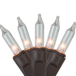 New 2' x 8' Clear Mini Net Style Tree Trunk Wrap Christmas Lights - Brown Wire 406400 Novelty