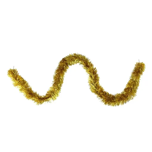 New 12' x 2.75" Deep Gold Traditional Artificial Christmas Garland - Unlit Colorful