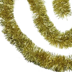 Sale 50' x 4" Gold Tinsel Artificial Christmas Garland - Unlit Colorful