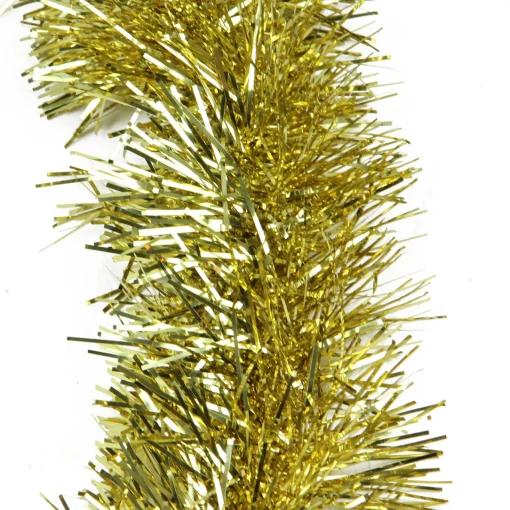 Sale 50' x 4" Gold Tinsel Artificial Christmas Garland - Unlit Colorful