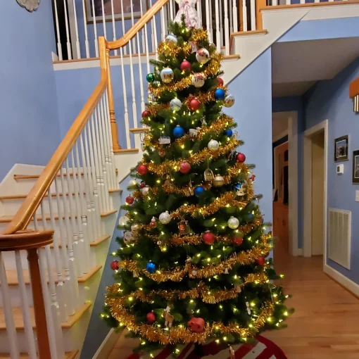 Sale 50' x 4" Gold Tinsel Artificial Christmas Garland - Unlit Colorful