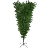 Hot 5.5' x 36" Green Upside Down Spruce Medium Artificial Christmas Tree - Unlit Upside Down