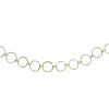 Discount 5' x 1.75" Lime Green Glittered Round Ring Chain Artificial Christmas Garland - Unlit Unlit