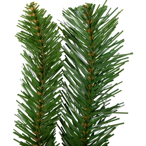 Online 9' x 12" Mixed Green Beaver Pine Artificial Christmas Garland, Unlit Unlit