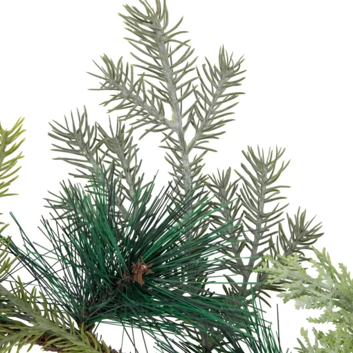Discount 5' x 6" Pine Cone and Cedar Artificial Christmas Garland, Unlit Unlit
