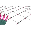 Discount 4' x 6' Pink Mini Incandescent Net Style Christmas Net Lights - Green Wire Net Lights