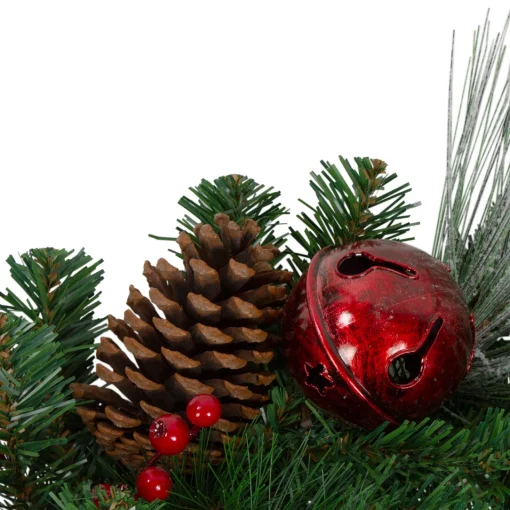 Hot 6' x 12" Plaid and Houndstooth and Berries Artificial Christmas Garland - Unlit Pre Decorated