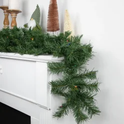 Clearance 9' x 10" Pre-Lit Chatham Pine Artificial Christmas Garland, Multi-Color Lights Pre Lit