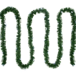 Clearance 18' x 3" Pre-Lit Pine Artificial Christmas Garland, Pure White LED Faceted Lights Pre Lit