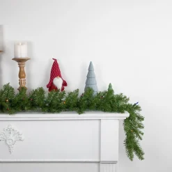 Discount 9' x 10 Pre-Lit Rockwood Pine Artificial Christmas Garland, Multi Lights Pre Lit