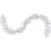 Sale 9' x 10" Pre-Lit Vermont White Pine Artificial Christmas Garland, Clear Lights Pre Lit
