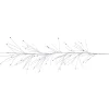 Discount 6' x 6" Pre-Lit White Christmas Garland with Red Jingle Bells, Multi-Color Lights Pre Lit