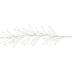Sale 6' x 6" Pre-Lit White Christmas Garland with Jingle Bells, Warm White Lights Pre Lit