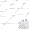 Online 4' x 6' Pure White LED Wide Angle Net Style Christmas Lights, White Wire Net Lights