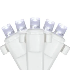 Online 4' x 6' Pure White LED Wide Angle Net Style Christmas Lights, White Wire Net Lights