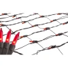 Sale 2' x 8' Red Mini Net Style Tree Trunk Wrap Christmas Lights, Brown Wire Novelty