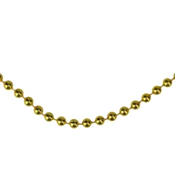 Hot 15' x 0.25" Shiny Celestial Gold Beaded Artificial Christmas Garland - Unlit Unlit