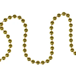 Hot 15' x 0.25" Shiny Celestial Gold Beaded Artificial Christmas Garland - Unlit Unlit