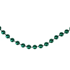 Outlet 15' x 0.25" Shiny Metallic Aqua Green Faceted Beaded Artificial Christmas Garland - Unlit Beaded