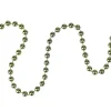 Clearance 15' x 0.25" Shiny Metallic Lime Green Beaded Artificial Christmas Garland - Unlit Beaded