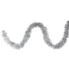 New 50' x 2.25" Silver Tinsel Artificial Christmas Garland - Unlit Colorful
