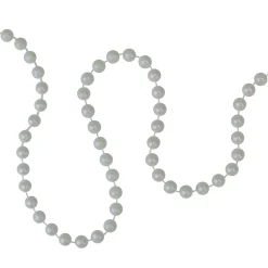 Sale 15' x 0.25" White Pearl Beaded Artificial Christmas Garland Beaded