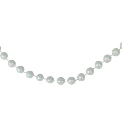 Sale 15' x 0.25" White Pearl Beaded Artificial Christmas Garland Beaded