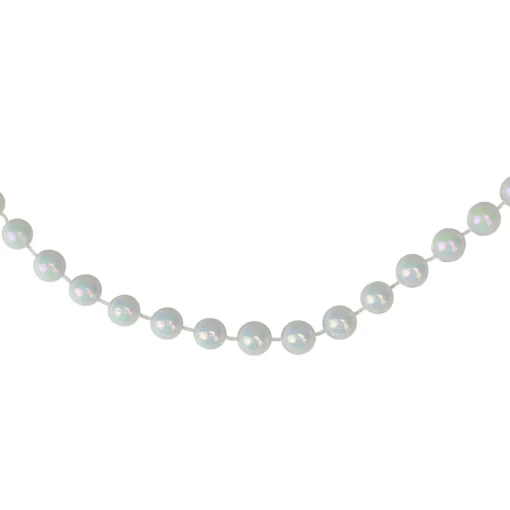 Sale 15' x 0.25" White Pearl Beaded Artificial Christmas Garland Beaded