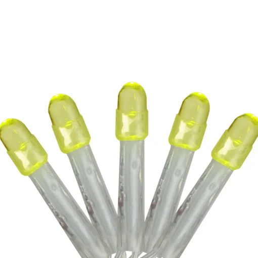 Best 2' x 8' Yellow LED Net Style Tree Trunk Wrap Christmas Lights - Clear Wire Novelty