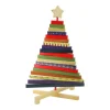 Outlet Adjustable Wooden Christmas Tree Decoration - 15.5" - Multicolor Trees