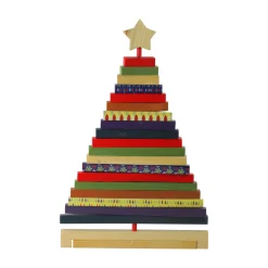 Outlet Adjustable Wooden Christmas Tree Decoration - 15.5" - Multicolor Trees