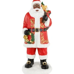 New African American Santa Claus Christmas Figure - 14" Santa Claus