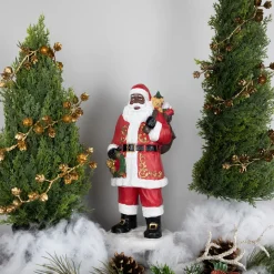 New African American Santa Claus Christmas Figure - 14" Santa Claus