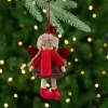 Clearance Angel Girl with Knitted Winter Hat Christmas Ornament - 8.5" Angels & Cherubs