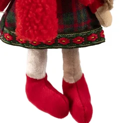 Clearance Angel Girl with Knitted Winter Hat Christmas Ornament - 8.5